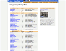 Tablet Screenshot of praha-hotel.cz
